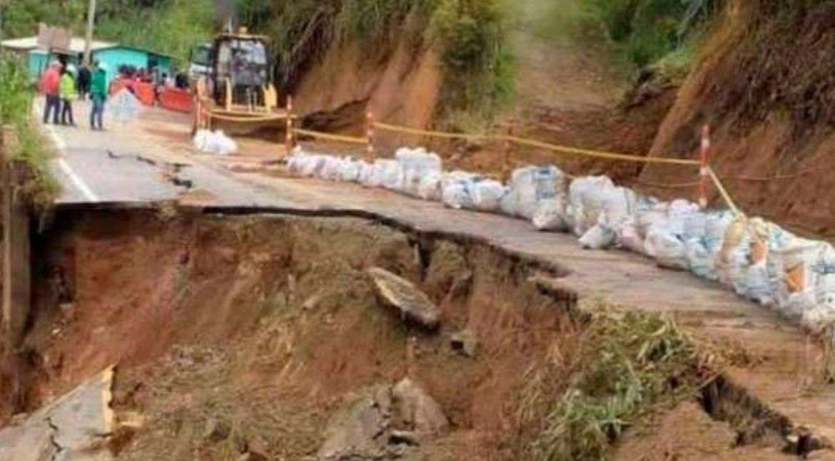 Avances de obra en la vía El Peñón – La Peña