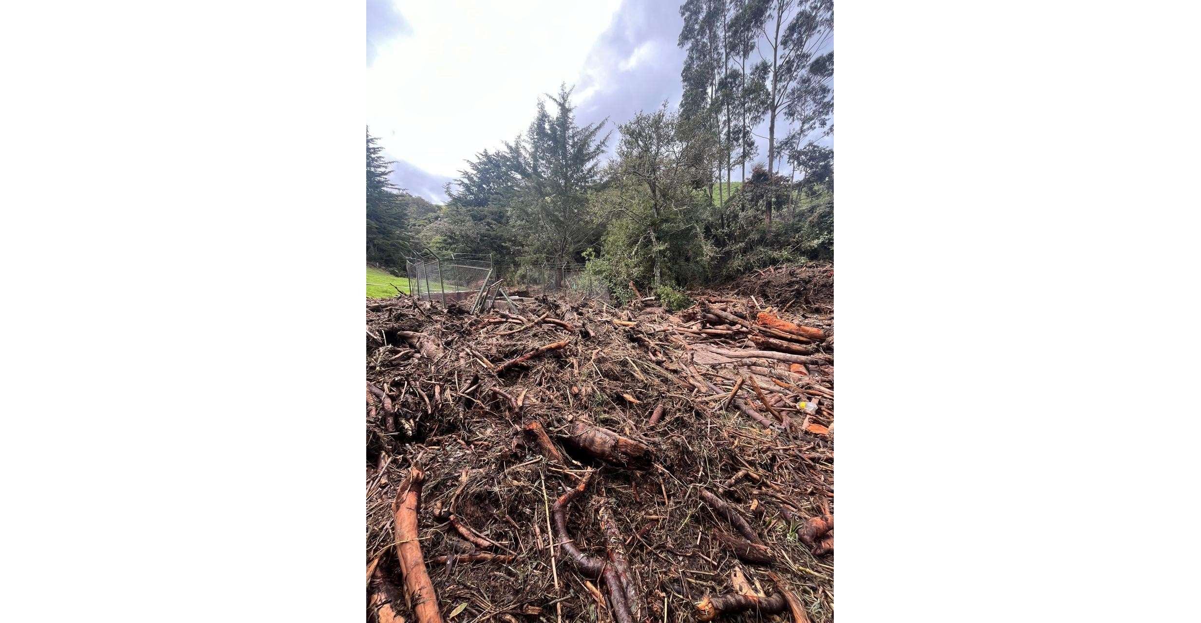 Graves daños en la bocatoma de Corales tras avalancha en Guatavita