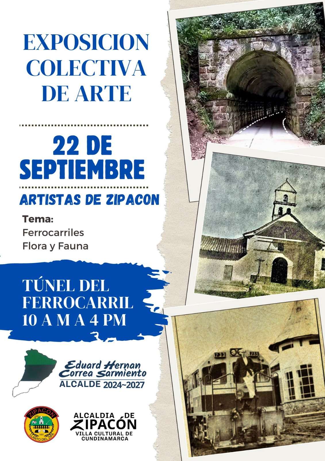Exposición en Zipacón destaca la relevancia histórica de los ferrocarriles en Cundinamarca