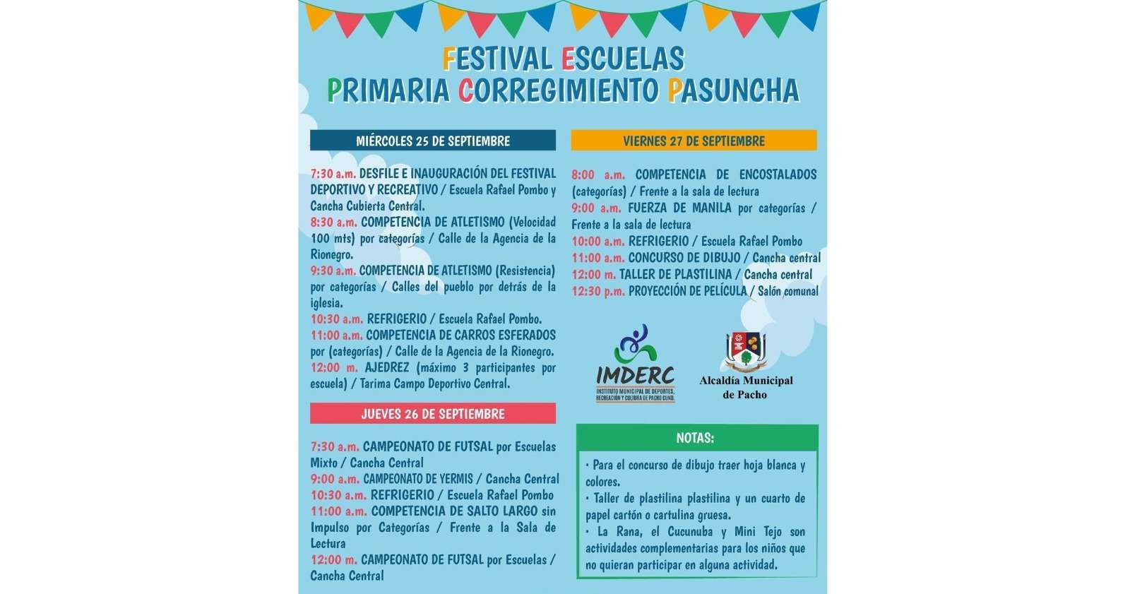 Festival de Escuelas Primarias en Pasuncha
