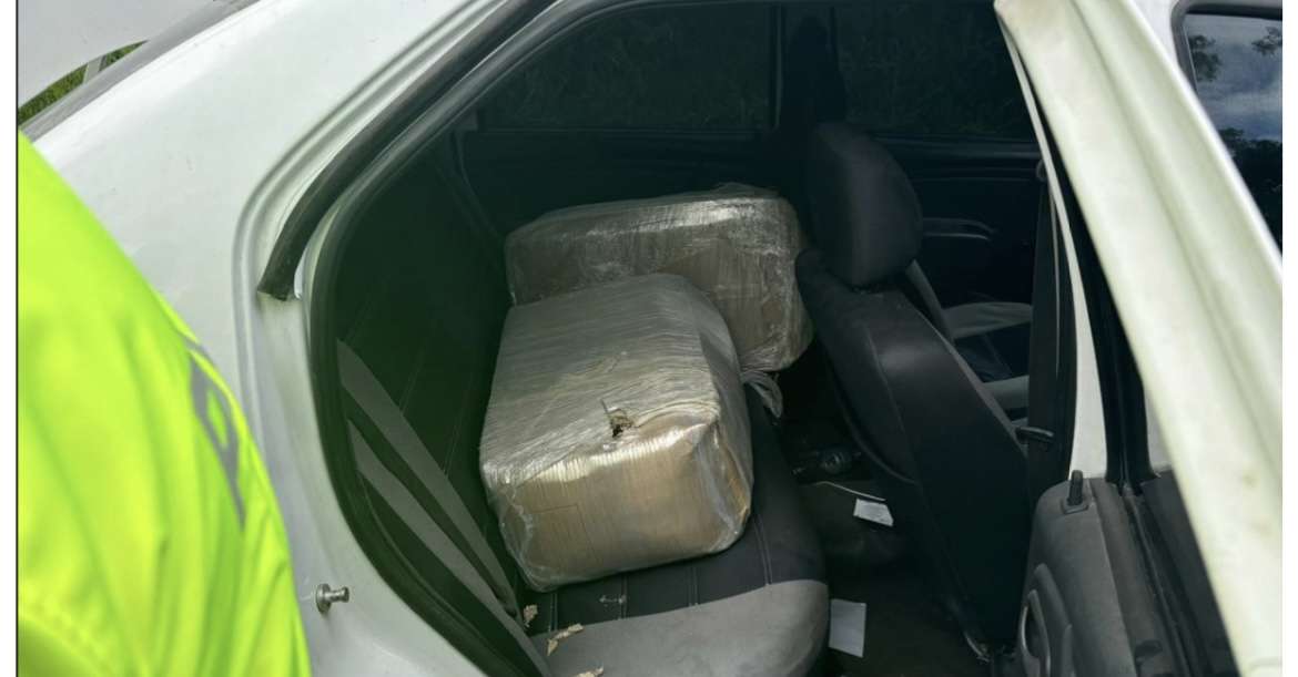 Captura e incautación de 179 kilos de marihuana en Sibaté