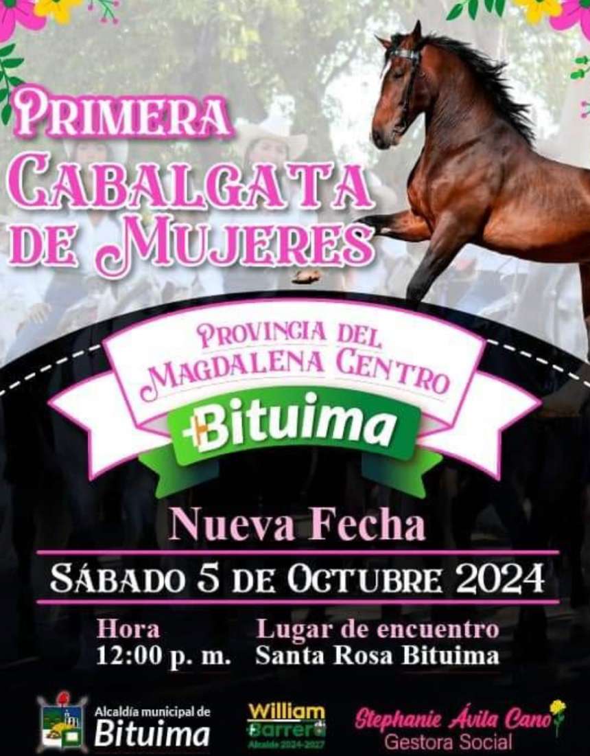¡Gran Noticia! La Primera Cabalgata de Mujeres llega a Bituima