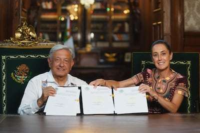 El presidente de México firma la Reforma al Poder Judicial