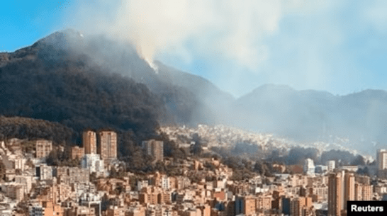 Bogotá en alerta por riesgo de incendios forestales debido a altas temperaturas