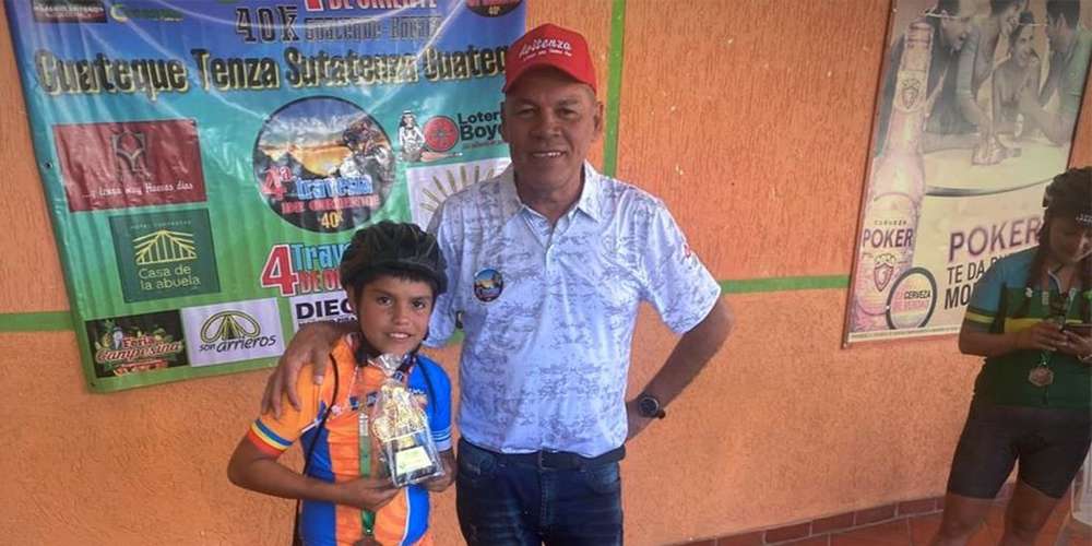 Joel Garzón, de 11 años, campeón en la 4ta Travesía de Oriente Guateque-Boyacá