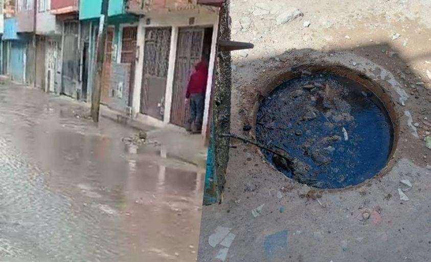 Vecinos del barrio La María denuncian taponamiento del alcantarillado