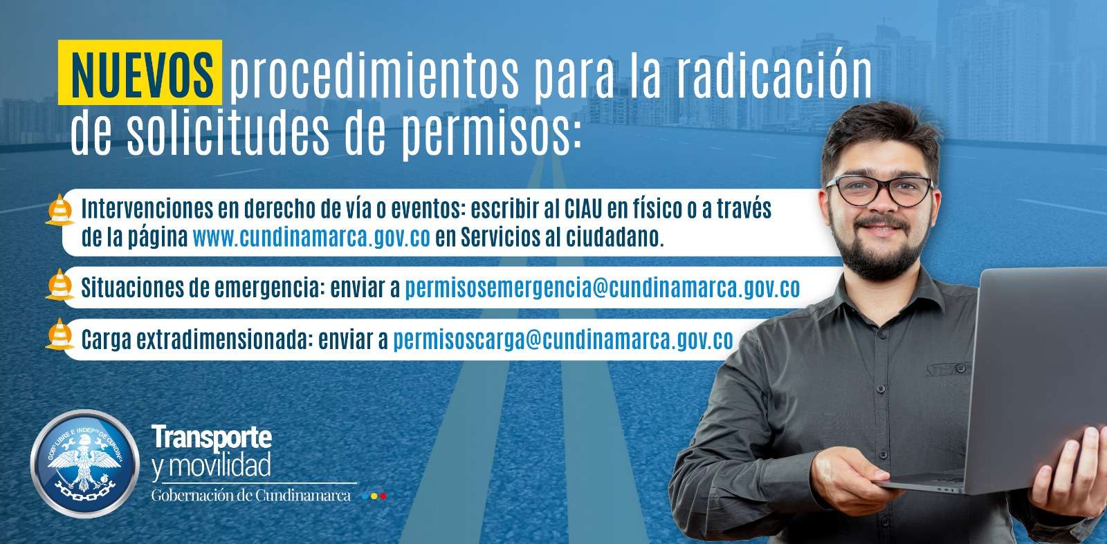 Cundinamarca simplificó trámites para gestionar permisos de movilidad