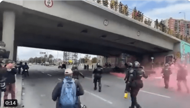 UNDMO empezó a disipar los bloqueos del paro de transportadores en Bogotá