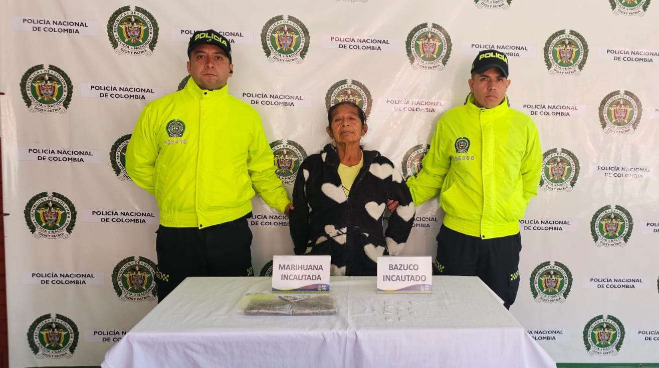 Capturan en flagrancia a mujer por tráfico de estupefacientes en Facatativá