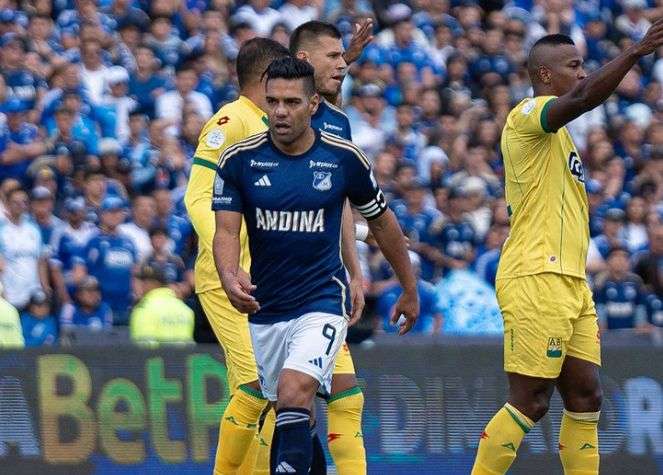 Falcao García jugó su primer partido como titular con Millonarios