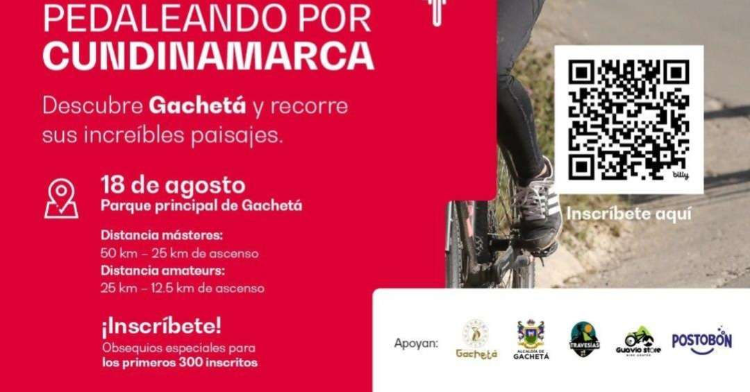 Gachetá invita a  “Pedaleando por Cundinamarca”