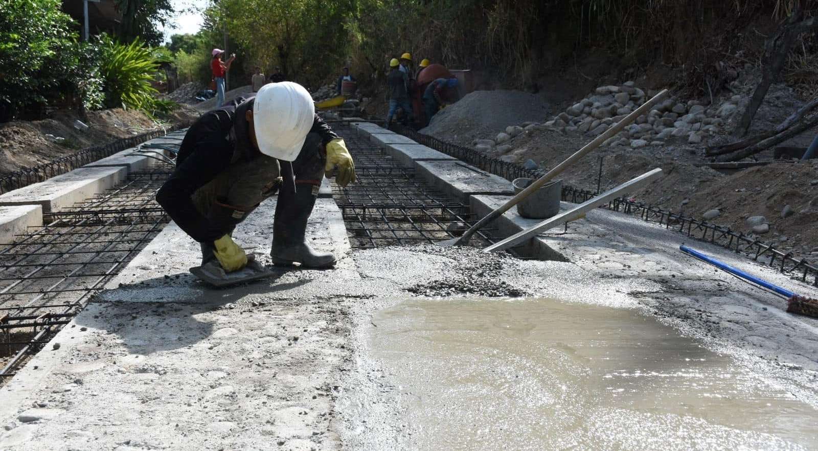Obra de Placa Huella en el sector Parlemo avanza un 20% gracias al convenio de cooperación firmado el 23 de octubre.