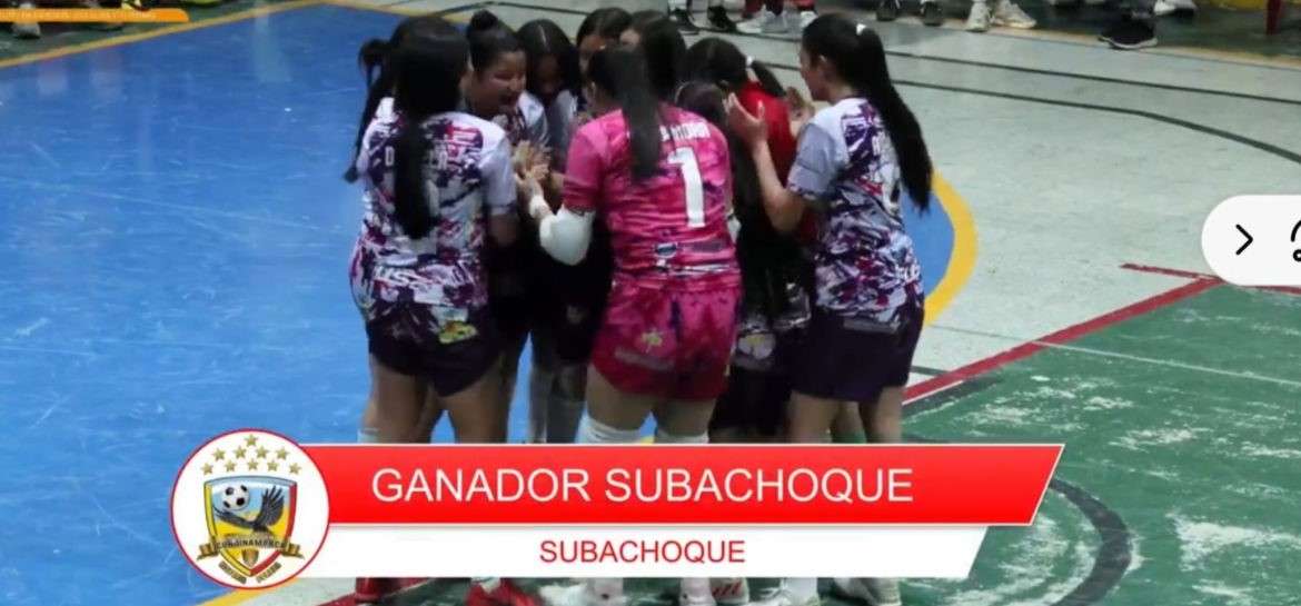Subachoque triunfa con una remontada épica en la final de la Copa Femenina de Fútbol de Salón