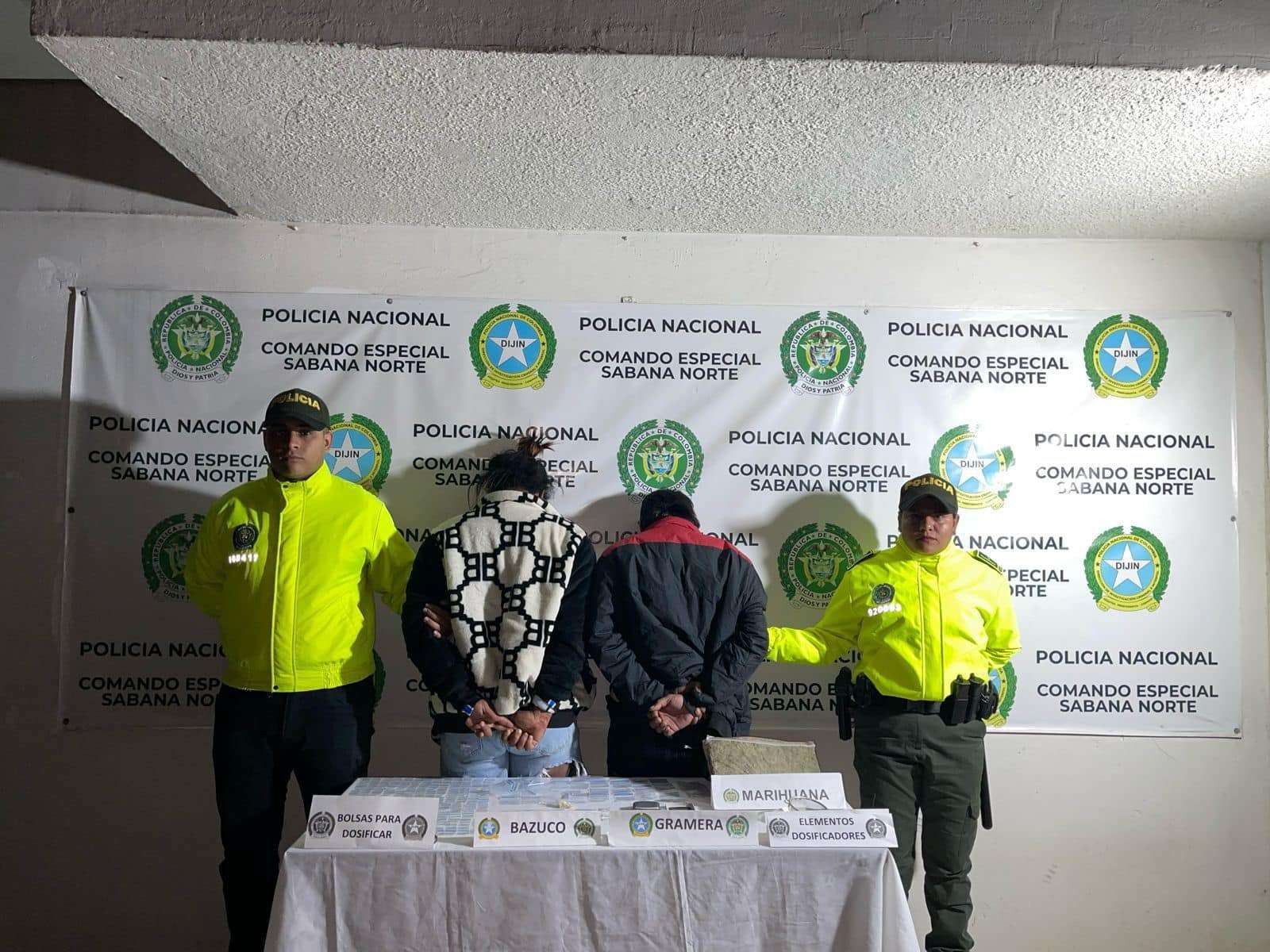 Operación conjunta en Zipaquirá desmantela red de tráfico de estupefacientes
