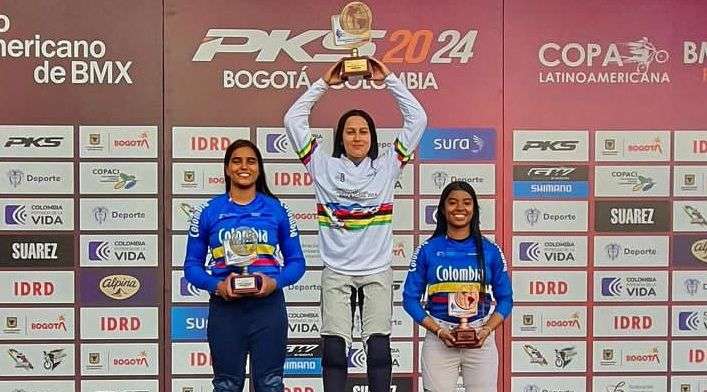 Mariana Sainea y Laura Romero lograron oro en el Panamericano de BMX