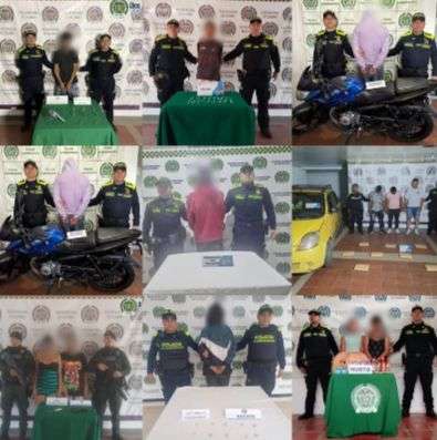 45 capturas durante operativo policial en Cundinamarca el fin de semana de las madres