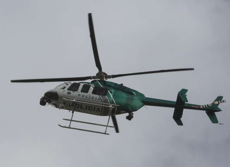 Helicóptero Halcón fue clave para atrapar a dos asaltantes en Bogotá
