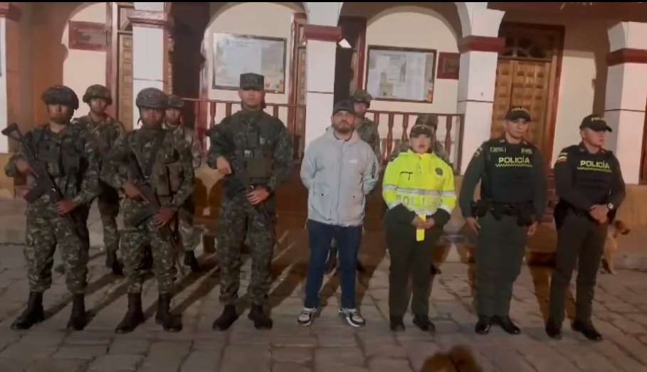 Capturado individuo por porte ilegal de arma de fuego en operativo conjunto de seguridad en el municipio de Bojacá