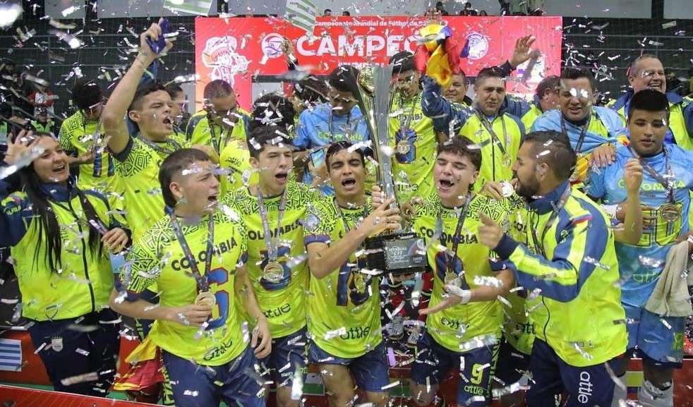 Tres cundinamarqueses se coronaron campeones del Mundial sub-17 de Fútbol de Salón