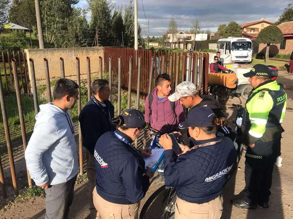 Operativos de Migración Colombia y Alcaldía de Chía avanzan en la verificación de documentos de extranjeros