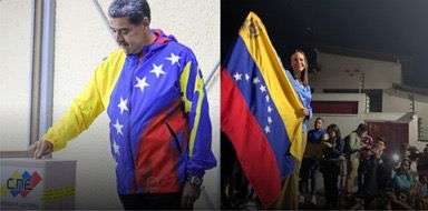 Nicolás Maduro ejerce su voto en las elecciones presidenciales, mientras María Corina Machado hace un llamado a la participación