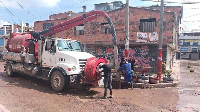 Rápida respuesta de la Alcaldía de Soacha ante emergencia por aguas residuales