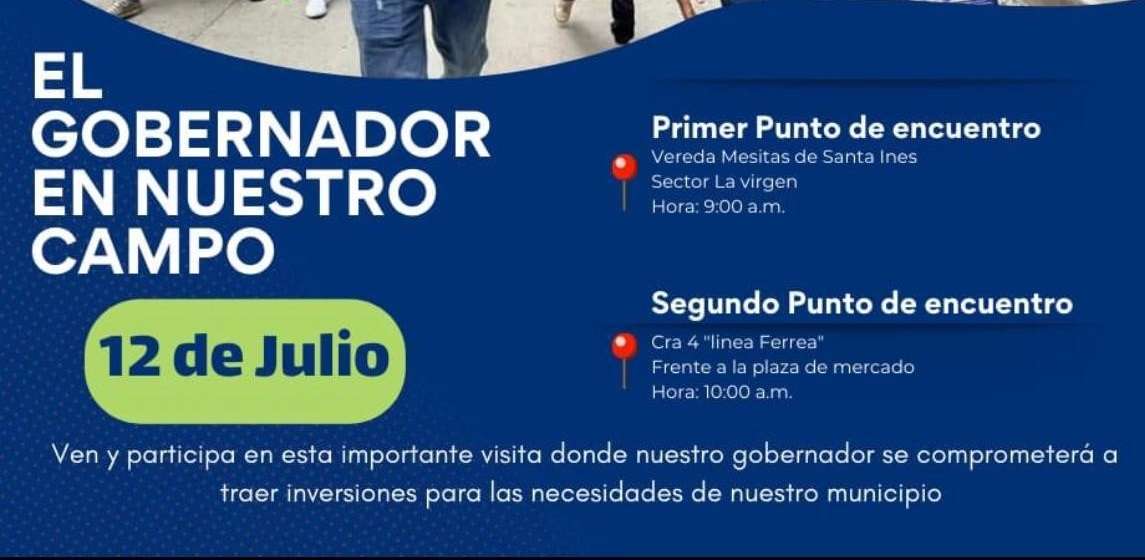 Importante visita del gobernador a Cachipay
