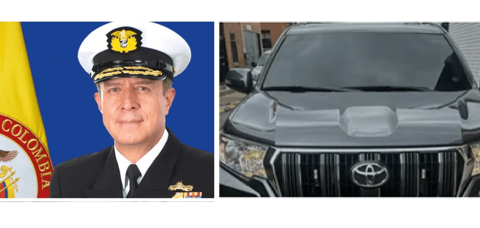 Se robaron una camioneta del esquema de seguridad del comandante de las Fuerzas Militares