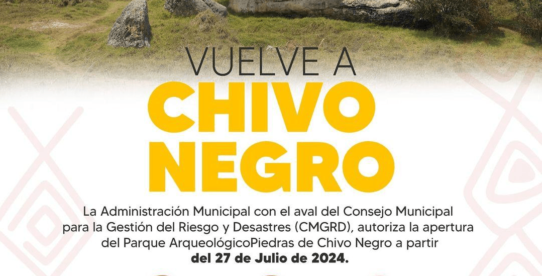 Reapertura del parque arqueológico Piedras de Chivo Negro en Bojacá
