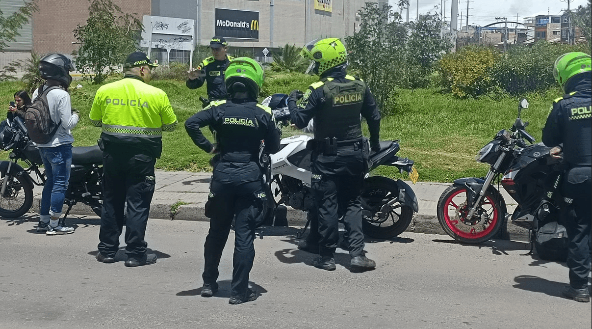 Operativo de control en Soacha