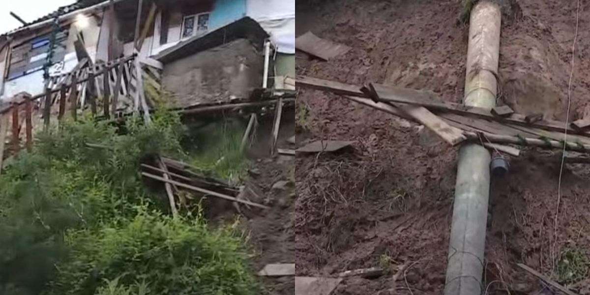 Emergencia por deslizamiento en el sur de Bogotá