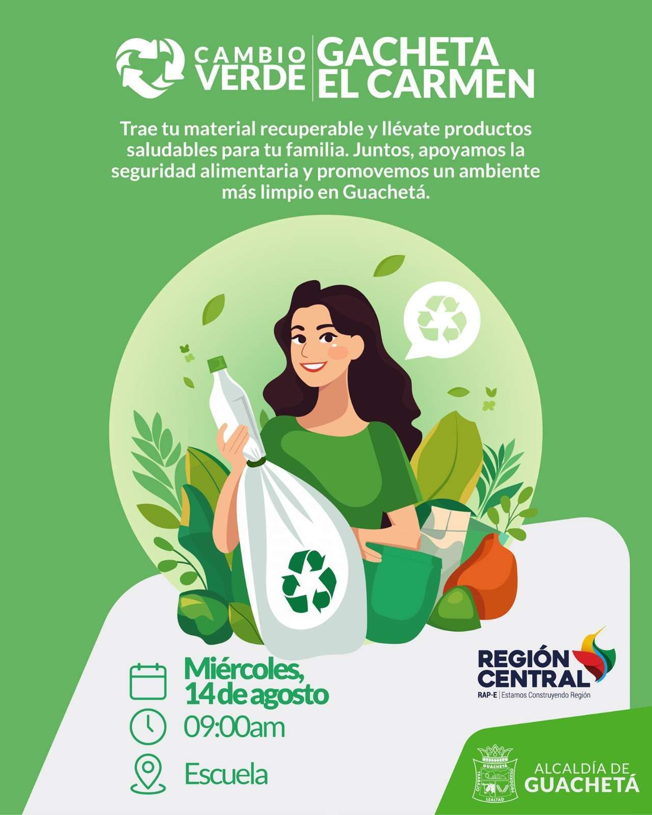 Cambio verde, llega a la vereda El Carmen en Guachetá