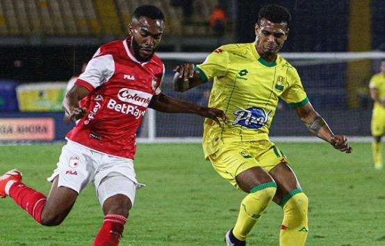 Santa Fe y Bucaramanga empataron 1-1 en el juego de ida de la fase 3 de la Copa Colombia