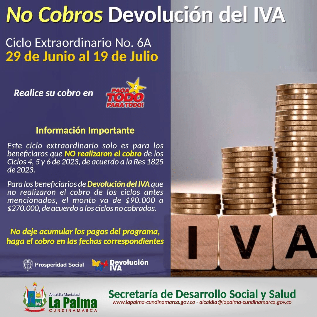 Alcaldía de La Palma anuncia ciclo extraordinario de Devolución del IVA