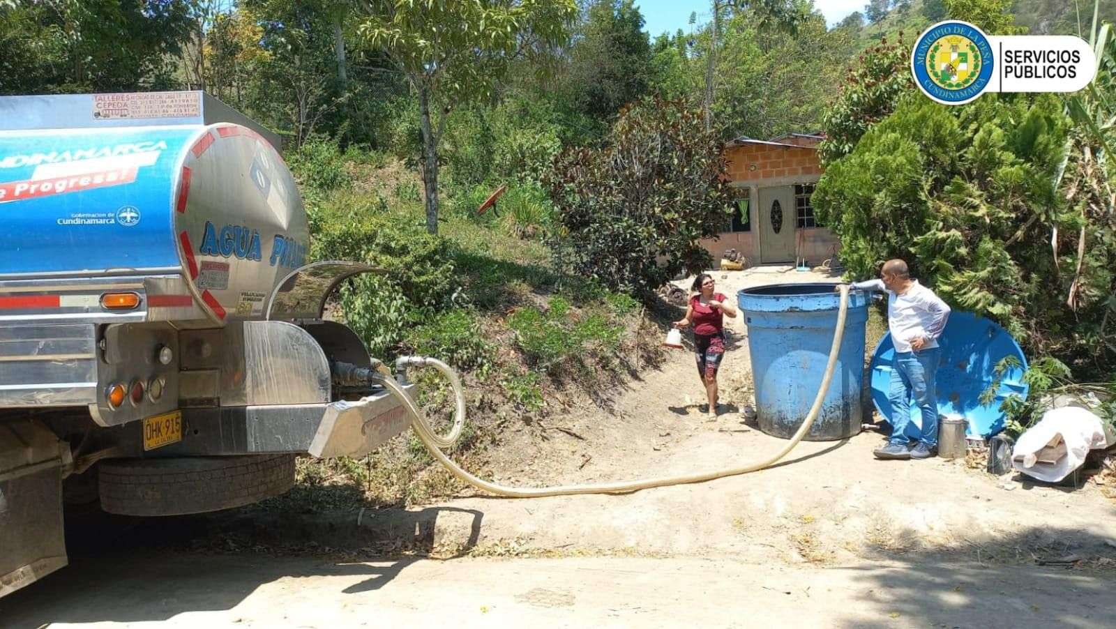 La Administración Municipal de La Peña lanza operativo de suministro de agua potable en zonas rurales ante la sequía