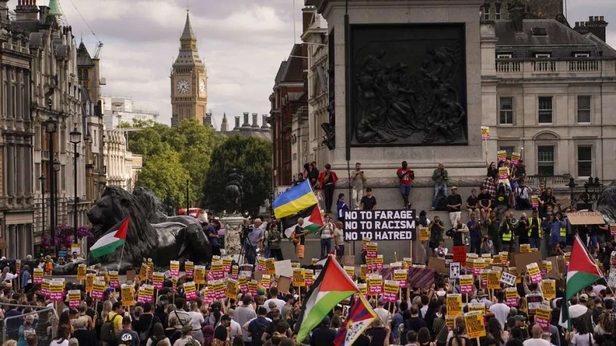 22 manifestaciones contra el racismo en Reino Unido
