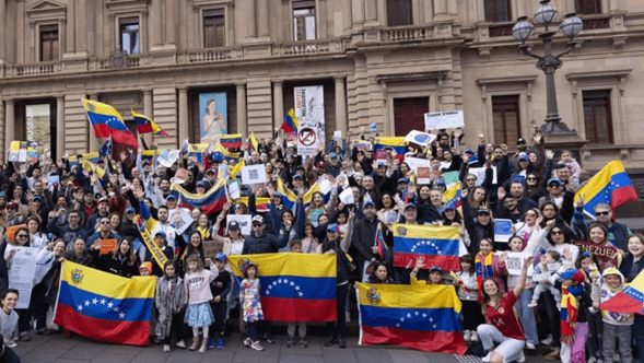 Marcha mundial contra el fraude electoral en Venezuela