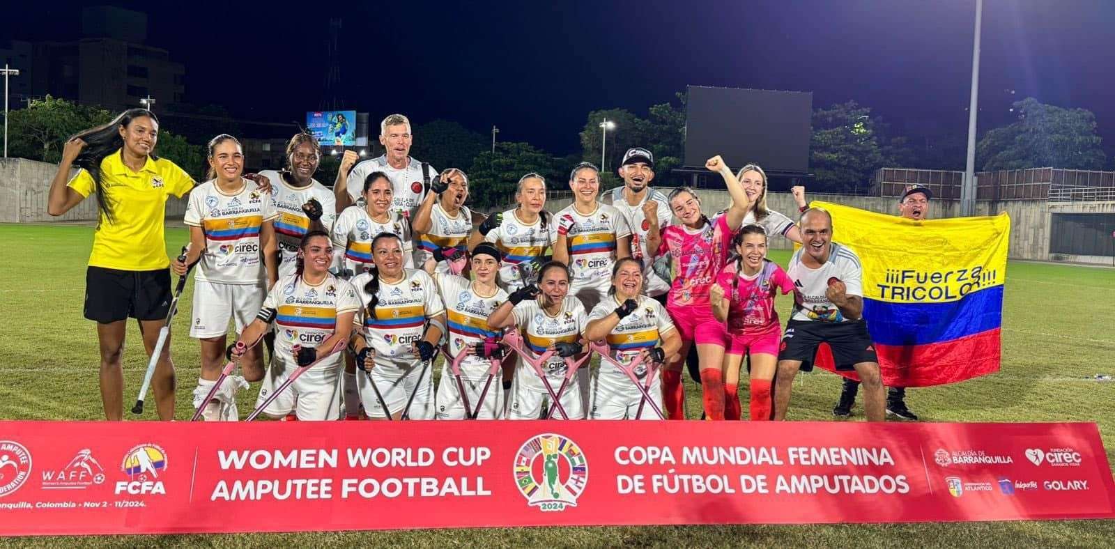 Colombia disputará la gran final del mundial femenino de fútbol de amputados