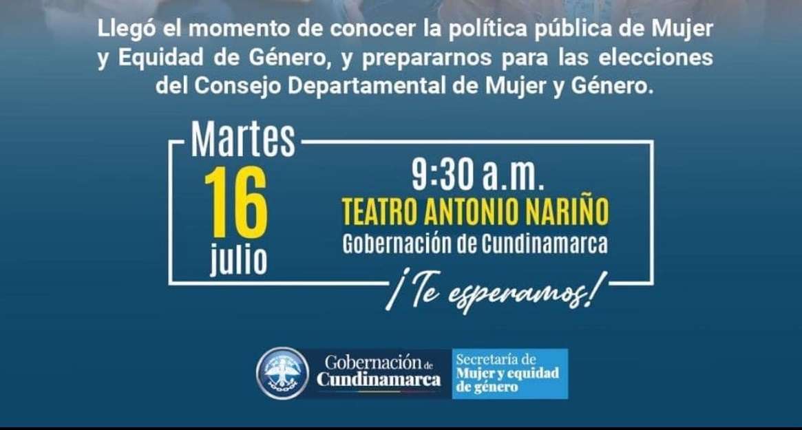 ¡Evento Crucial para las Mujeres Cundinamarquesas!