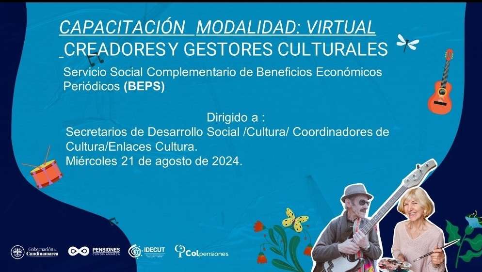 Creadores y gestores culturales pueden postularse para recibir Beneficios Económicos Periódicos (BEPS)