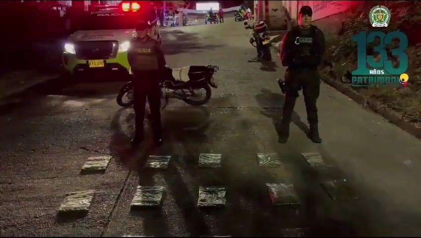 Autoridades lograron incautar 25 paquetes de marihuana en Girardot