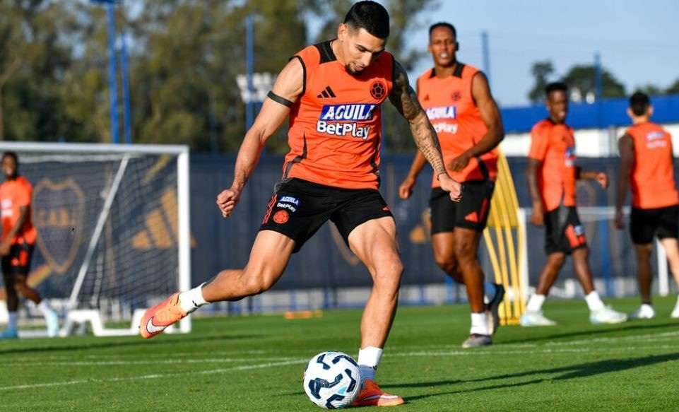 Colombia realizó su tercer entrenamiento para enfrentar a Uruguay