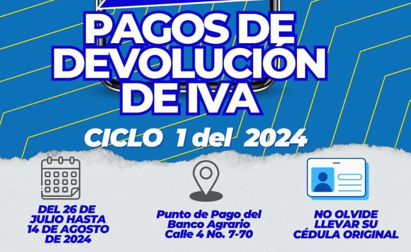Comienza devolución del IVA en Tocaima