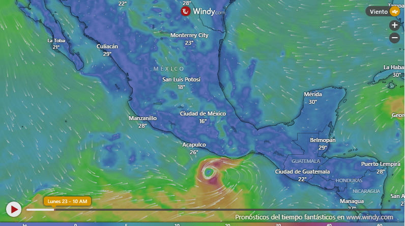 Tormenta Tropical John se dirige al Pacífico mexicano