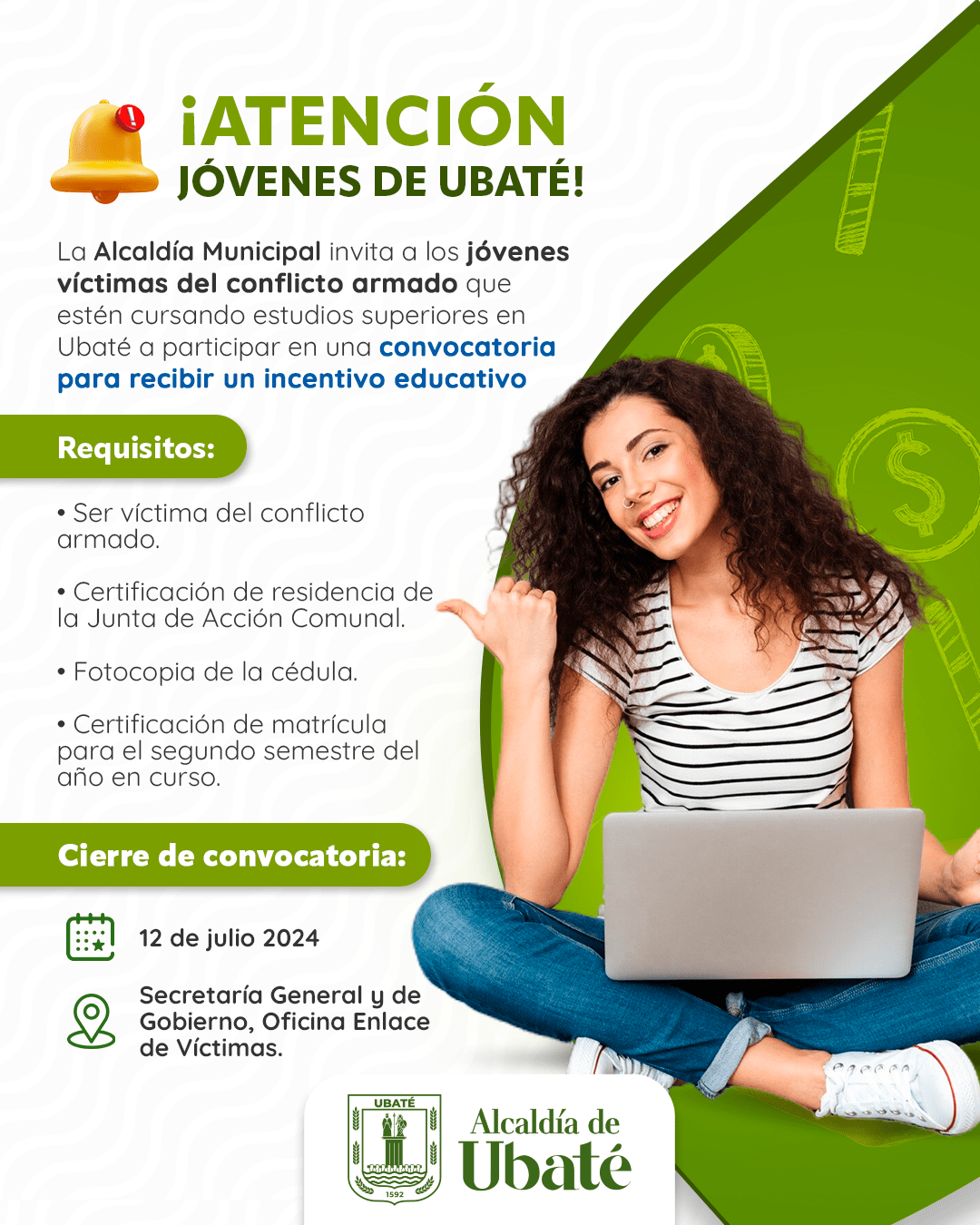 Así puede recibir uno de los incentivos educativos para víctimas del conflicto en Ubaté