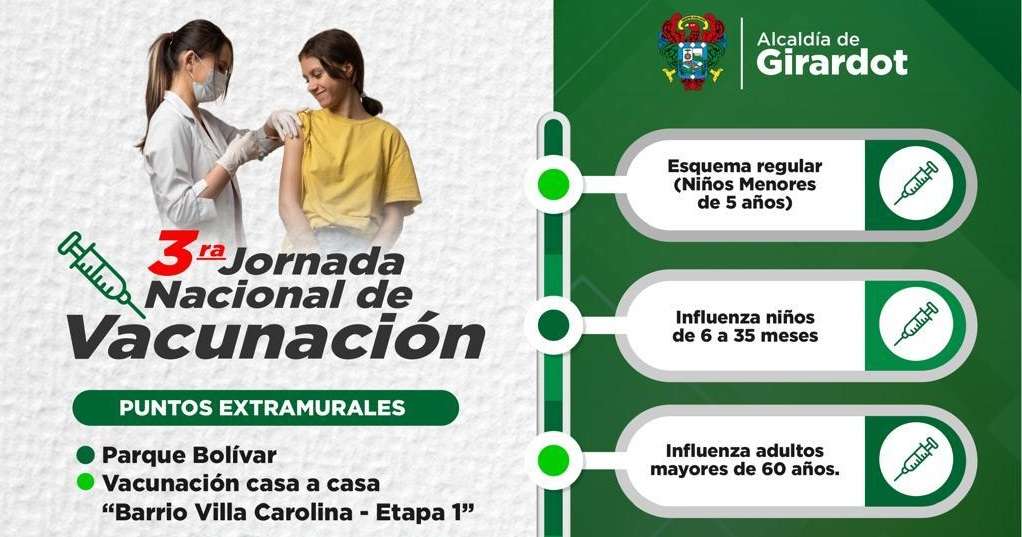 Girardot se prepara para la tercera Jornada Nacional de Vacunación