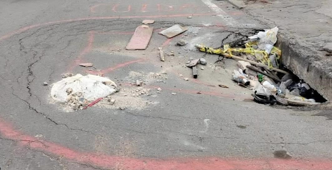 Denuncian deterioro en vía recién arreglada en San Mateo