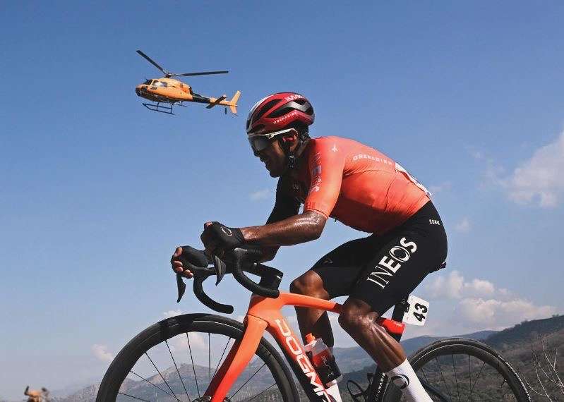 Brandon Rivera fue el mejor colombiano en la contrarreloj de la Tirreno-Adriático