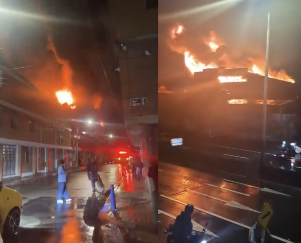 Incendio destruyó fábrica de muebles en Engativá