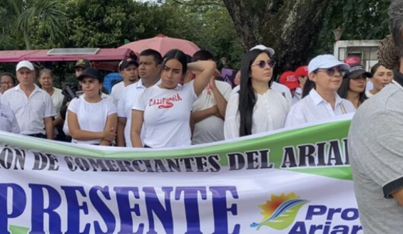 Meta se moviliza contra la violencia y la extorsión